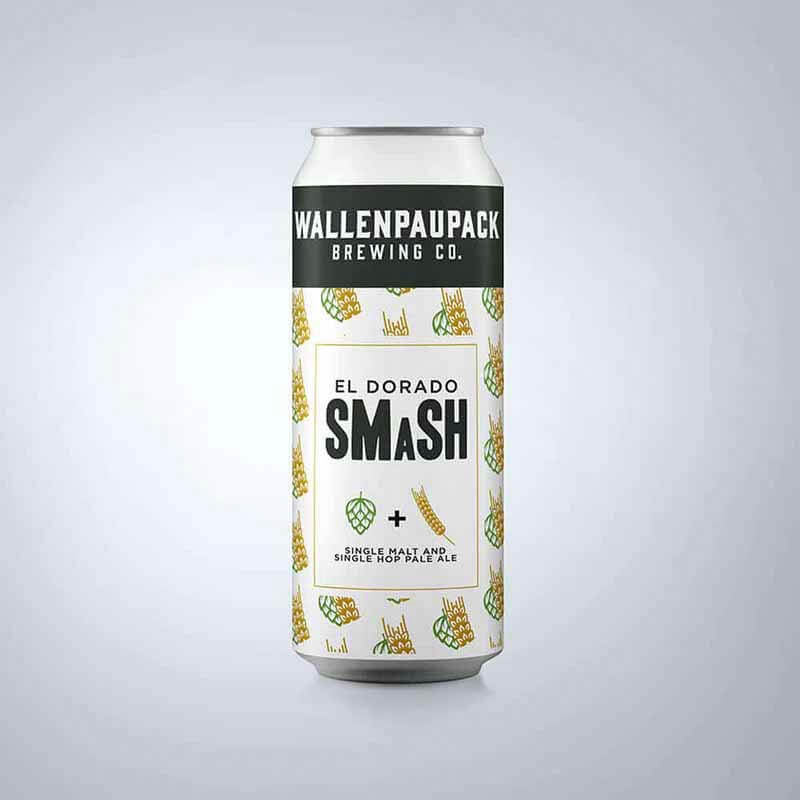 A single can of El Dorado SMaSH craft beer from Wallenpaupack Brewing Company
