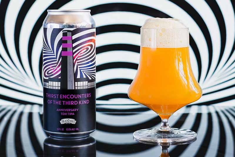 Promotional photo for Thirst Encounters of the Third Kind, a Triple IPA from BlackStack Brewing