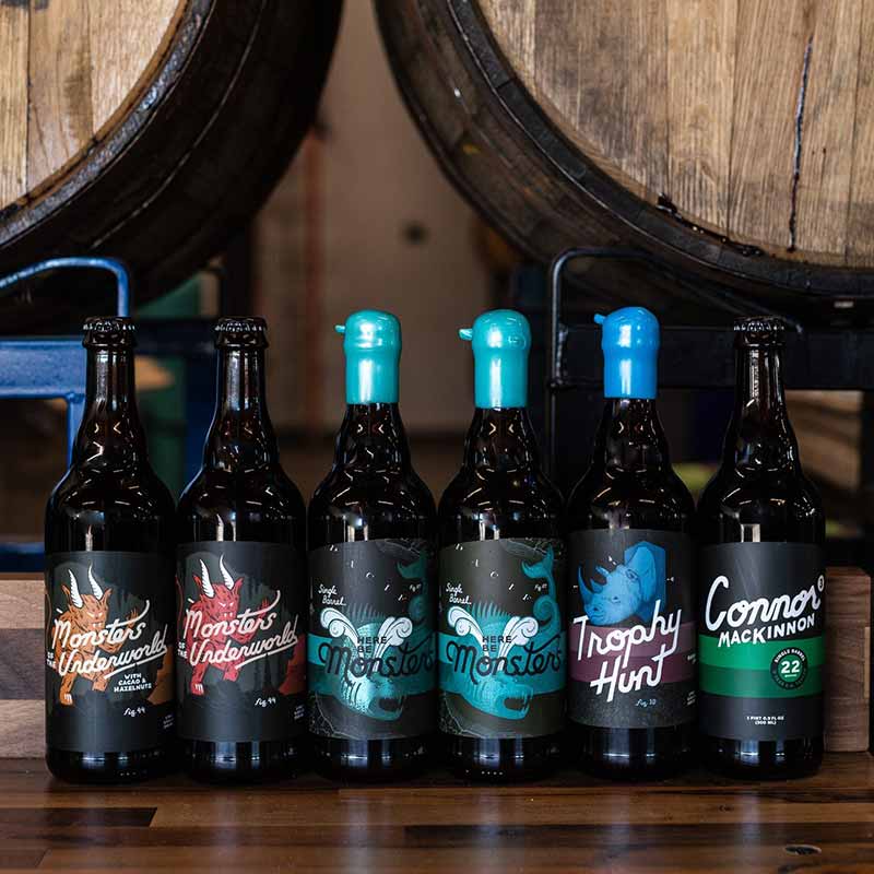 A variety of imperial stouts from Cerebral Brewing