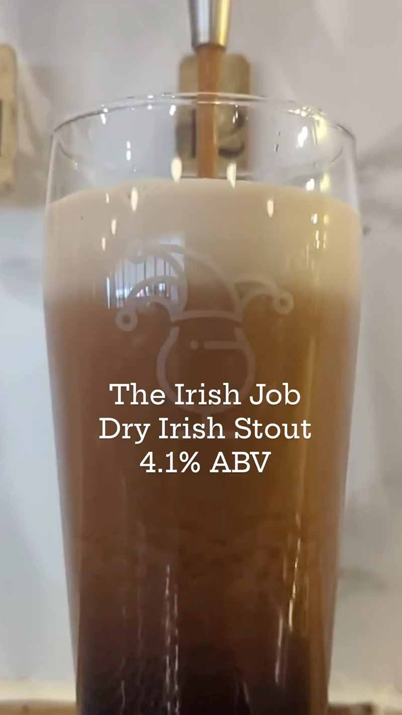 A photo of The Irish Job, a Dry Irish Stout from Roaring Table