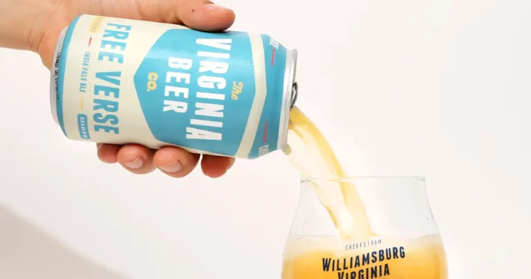 A promotional photo for Free Verse, a craft beer from Virginia Beer Company