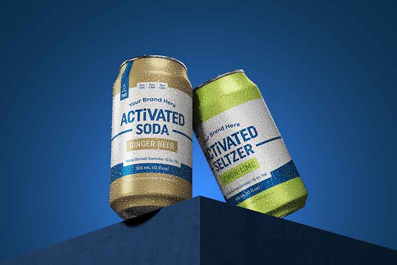 azuca activated lemon lime and ginger beer hemp beverage