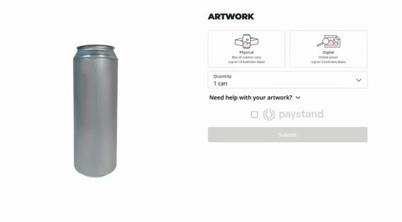 hart printed digital printed cans